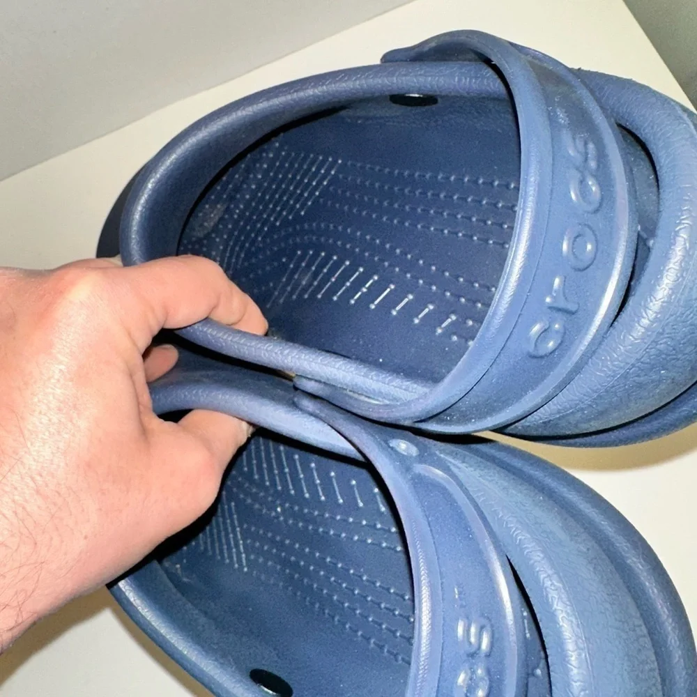 Crocs Men's Bistro Slip Resistant Work Clog in Blue-Navy Size 12